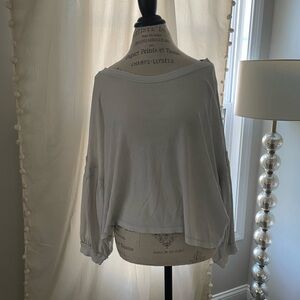 Free People Soft Blue Tee
